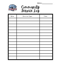 Community Service time log